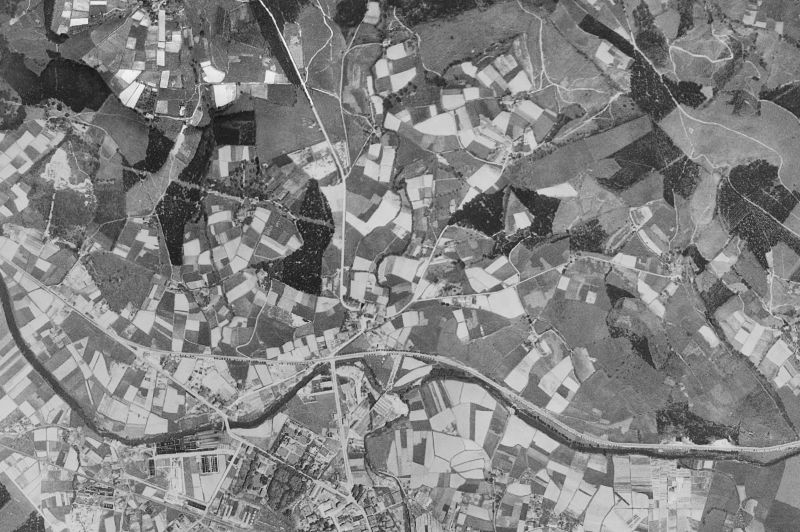Ortofoto de 1956-1957 del núcleo de Iurreta