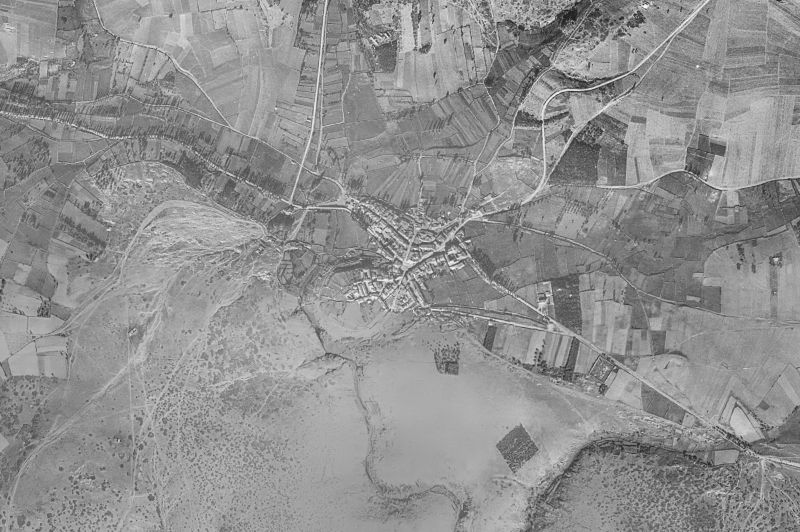 Ortofoto de 1956-1957 del núcleo de Alcañices