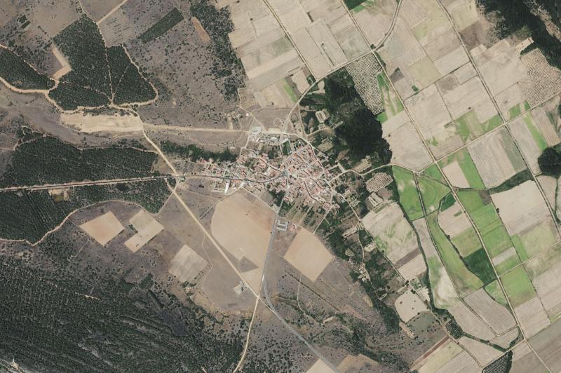 Ortofoto actual del núcleo de Alcubilla de Nogales