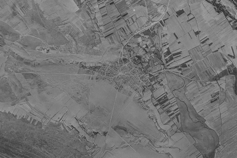 Ortofoto de 1956-1957 del núcleo de Alcubilla de Nogales
