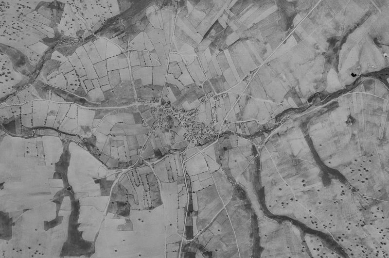 Ortofoto de 1956-1957 del núcleo de Alfaraz de Sayago