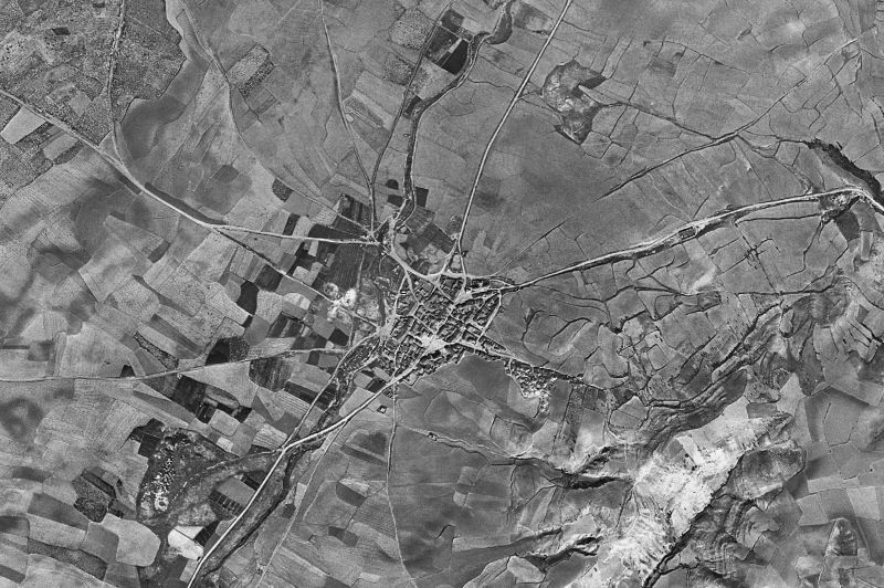 Ortofoto de 1956-1957 del núcleo de Algodre