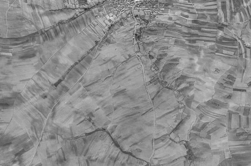 Ortofoto de 1956-1957 del núcleo de Almaraz de Duero