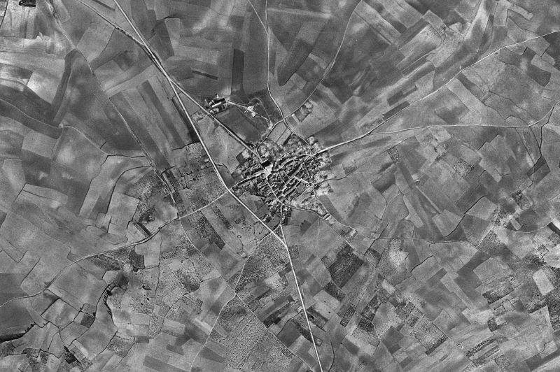 Ortofoto de 1956-1957 del núcleo de Arcenillas
