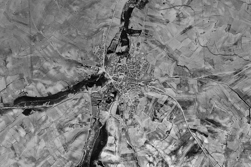 Ortofoto de 1956-1957 del núcleo de Argujillo