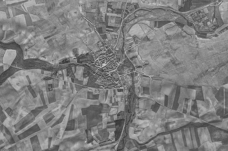 Ortofoto de 1956-1957 del núcleo de Arquillinos