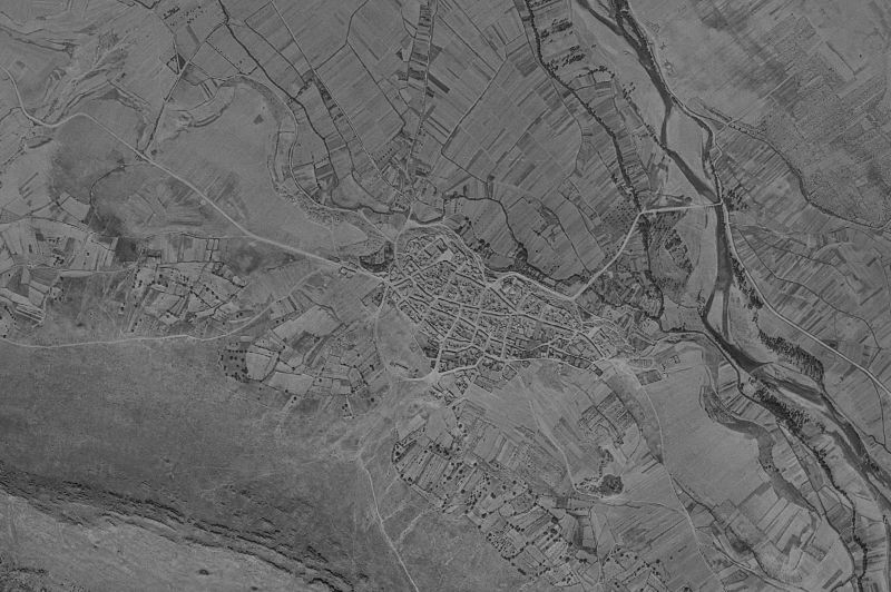 Ortofoto de 1956-1957 del núcleo de Arrabalde