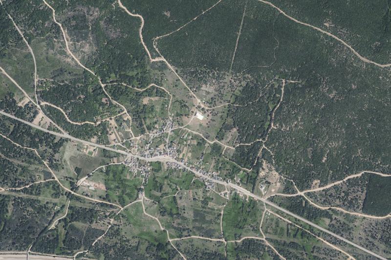 Ortofoto actual del núcleo de Asturianos