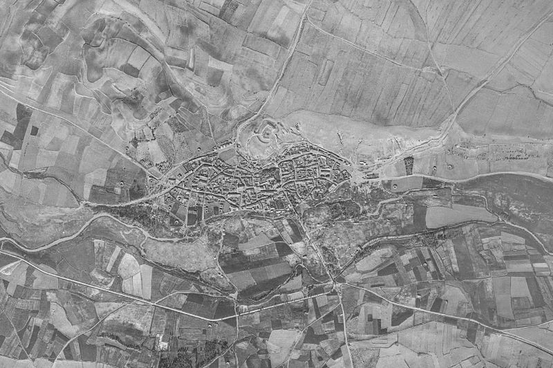 Ortofoto de 1956-1957 del núcleo de Belver de los Montes