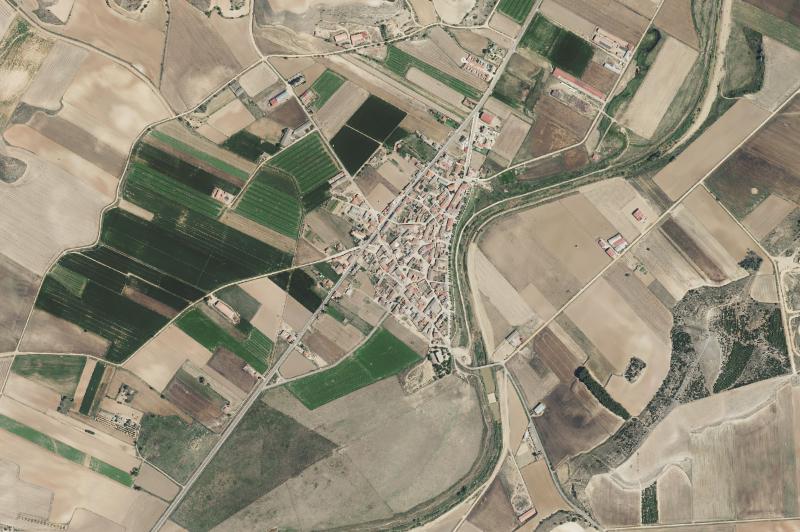 Ortofoto actual del núcleo de Benegiles