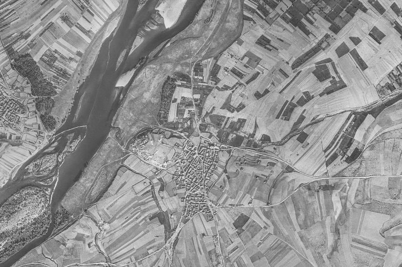 Ortofoto de 1956-1957 del núcleo de Bretó