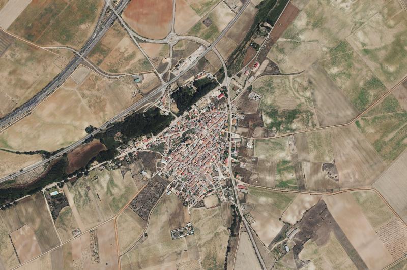 Ortofoto actual del núcleo de Cañizal