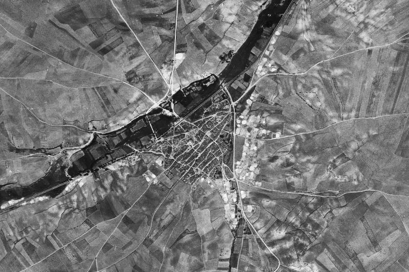 Ortofoto de 1956-1957 del núcleo de Cañizal