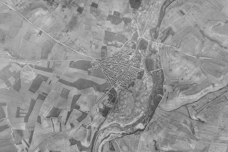 Ortofoto de 1956-1957 del núcleo de Cañizo