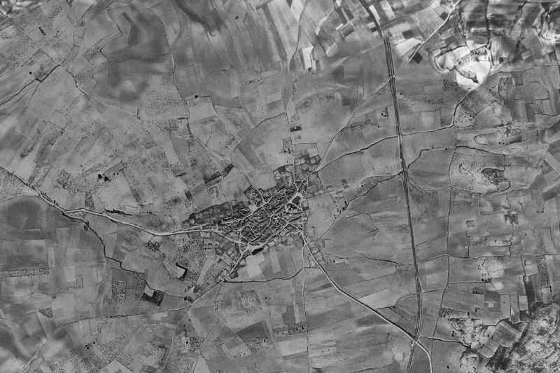 Ortofoto de 1956-1957 del núcleo de Casaseca de Campeán