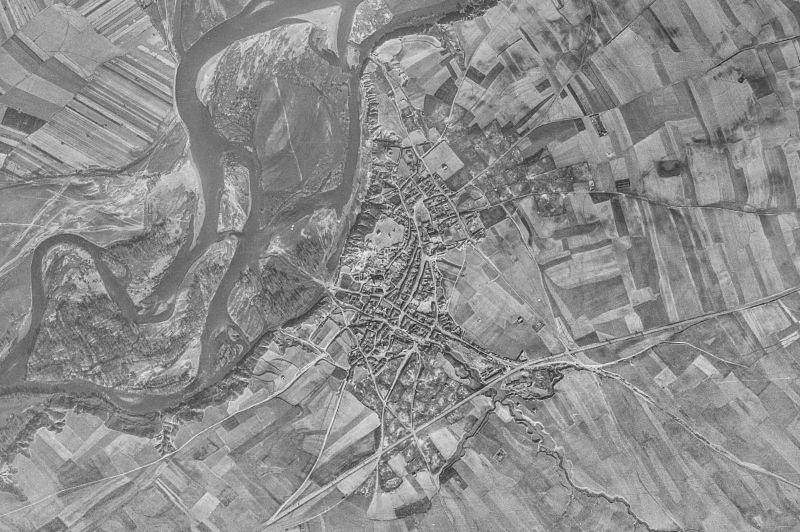 Ortofoto de 1956-1957 del núcleo de Castrogonzalo
