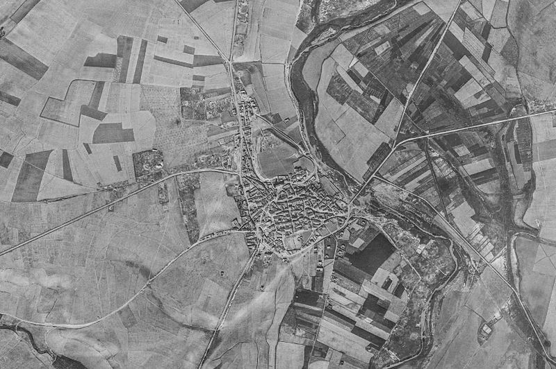 Ortofoto de 1956-1957 del núcleo de Castronuevo