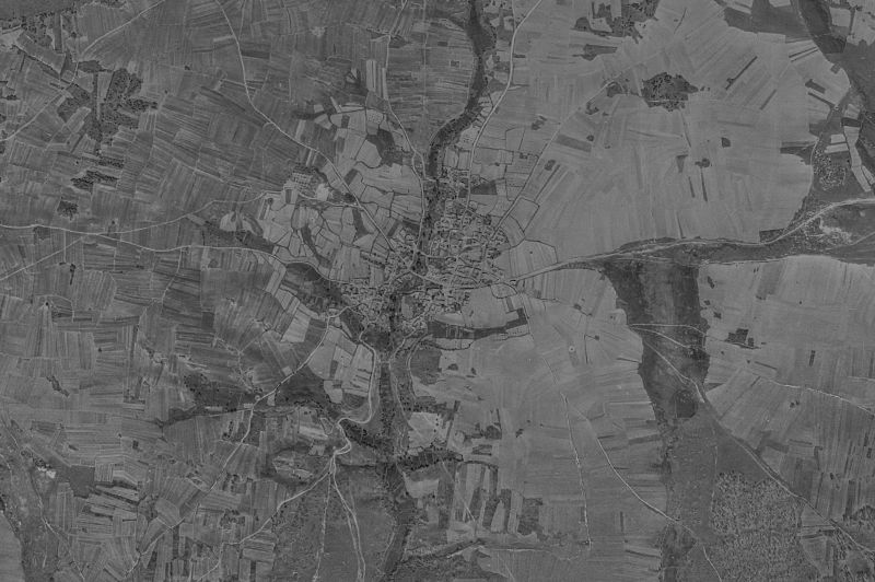 Ortofoto de 1956-1957 del núcleo de Cernadilla