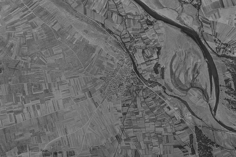 Ortofoto de 1956-1957 del núcleo de Coomonte