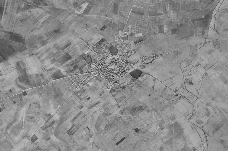 Ortofoto de 1956-1957 del núcleo de Cotanes del Monte