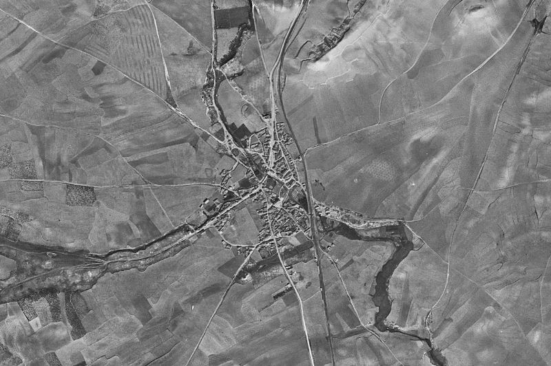 Ortofoto de 1956-1957 del núcleo de Cubillos