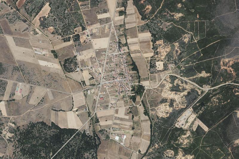 Ortofoto actual del núcleo de Cubo de Benavente