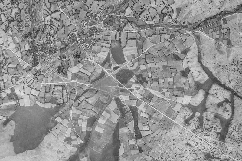 Ortofoto de 1956-1957 del núcleo de Fariza