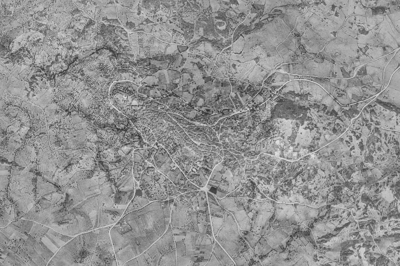 Ortofoto de 1956-1957 del núcleo de Fermoselle