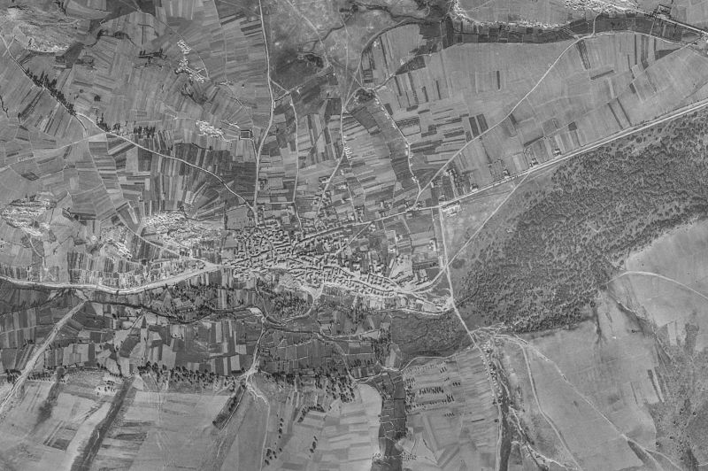 Ortofoto de 1956-1957 del núcleo de Ferreras de Abajo