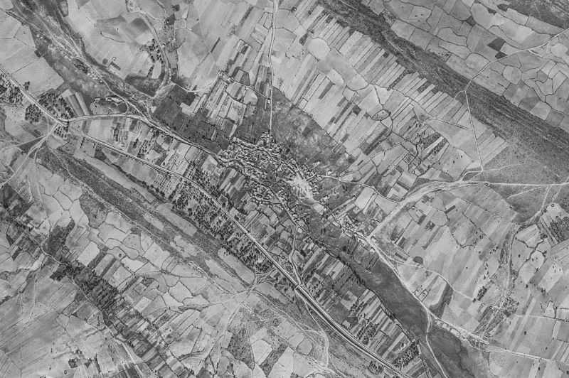 Ortofoto de 1956-1957 del núcleo de Ferreruela