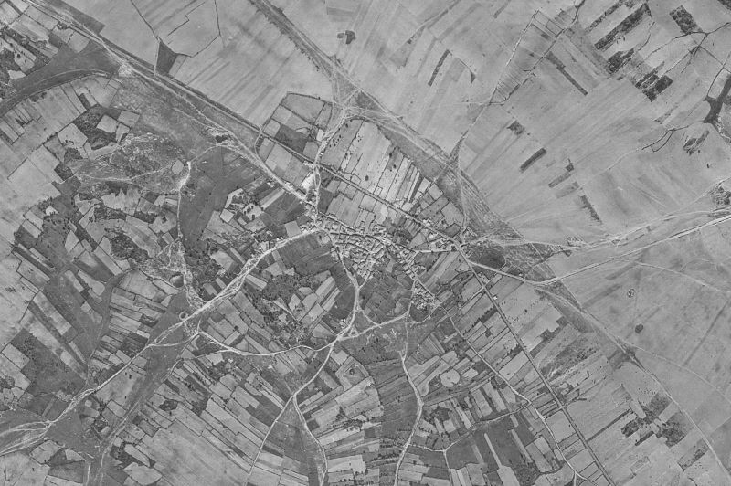 Ortofoto de 1956-1957 del núcleo de Fonfría