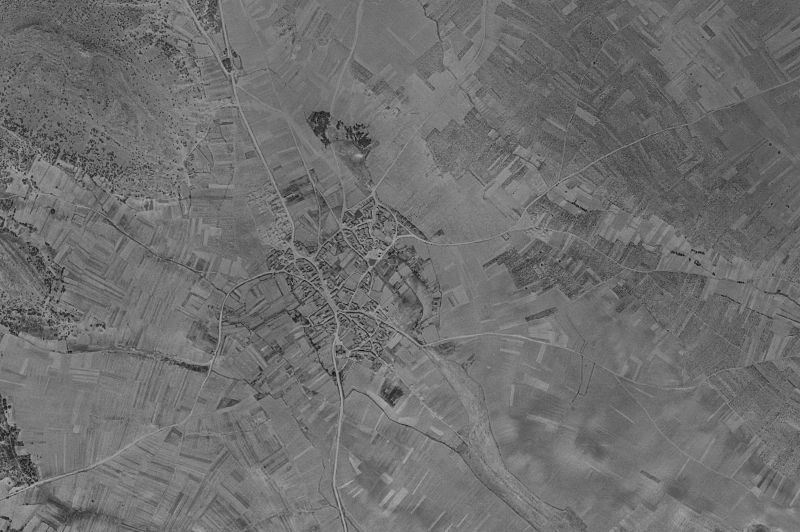Ortofoto de 1956-1957 del núcleo de Fuente Encalada