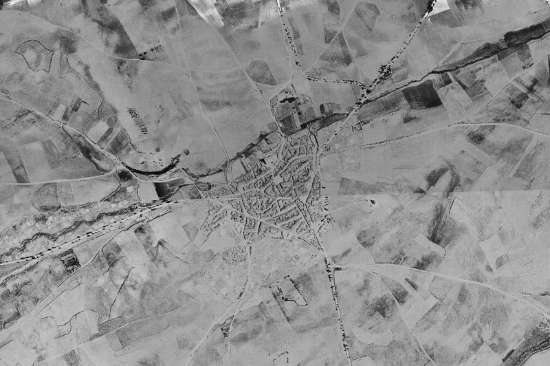 Ortofoto de 1956-1957 del núcleo de Fuentelapeña