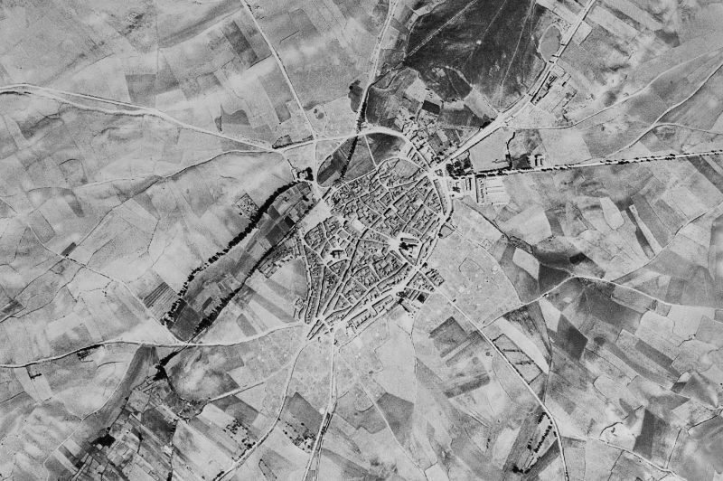 Ortofoto de 1956-1957 del núcleo de Fuentesaúco