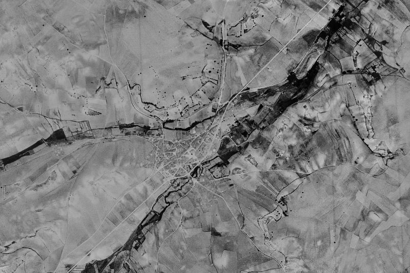 Ortofoto de 1956-1957 del núcleo de Fuentespreadas