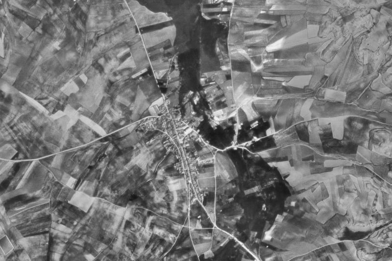 Ortofoto de 1956-1957 del núcleo de Jambrina