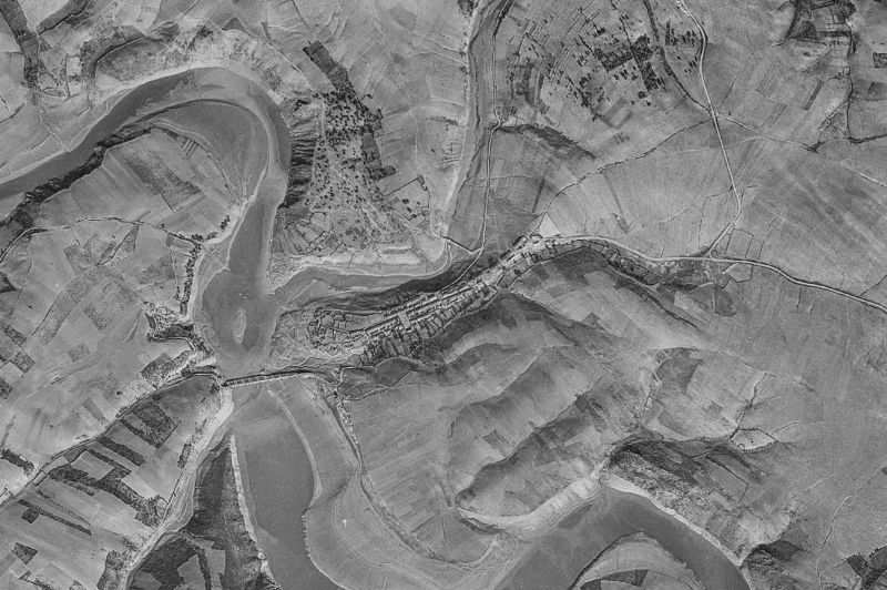 Ortofoto de 1956-1957 del núcleo de Losacino
