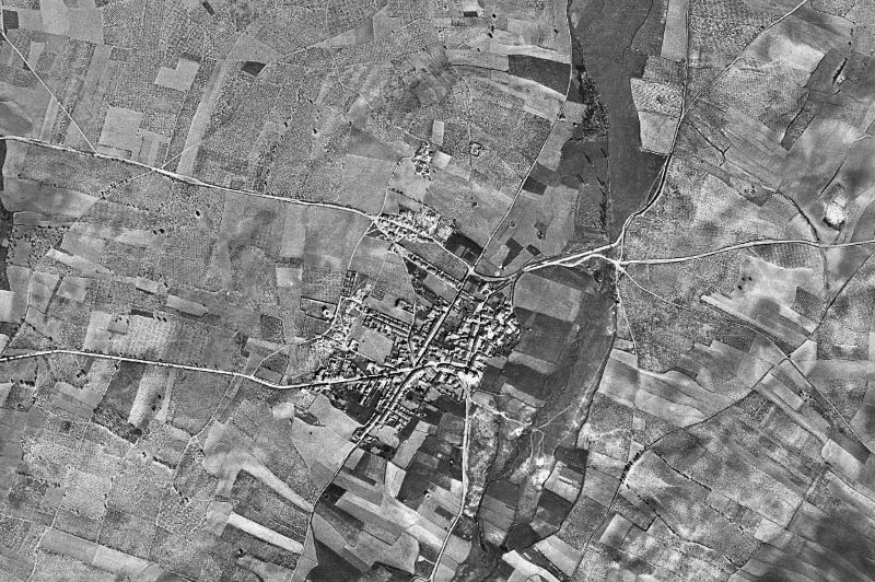 Ortofoto de 1956-1957 del núcleo de Madridanos