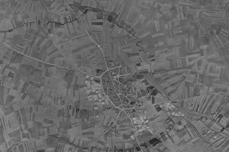 Ortofoto de 1956-1957 del núcleo de Matilla de Arzón