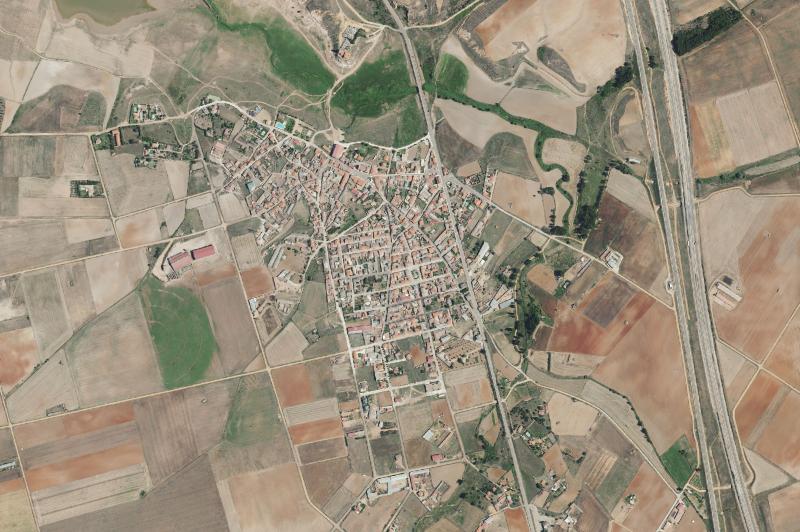 Ortofoto actual del núcleo de Montamarta
