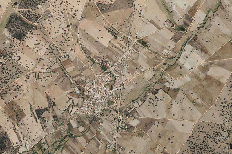 Ortofoto actual del núcleo de Moraleja de Sayago