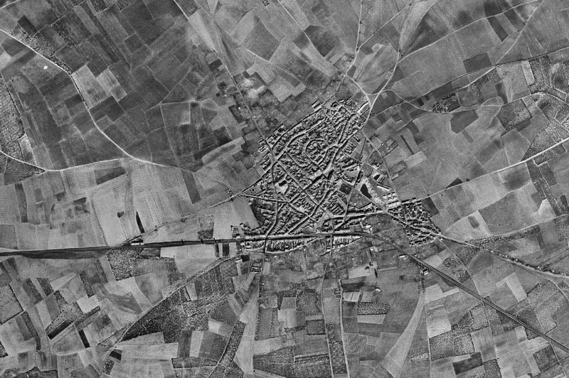 Ortofoto de 1956-1957 del núcleo de Morales de Toro