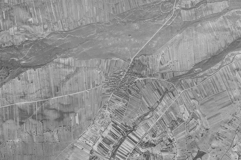 Ortofoto de 1956-1957 del núcleo de Morales de Valverde