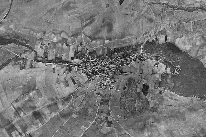 Ortofoto de 1956-1957 del núcleo de Moreruela de los Infanzones