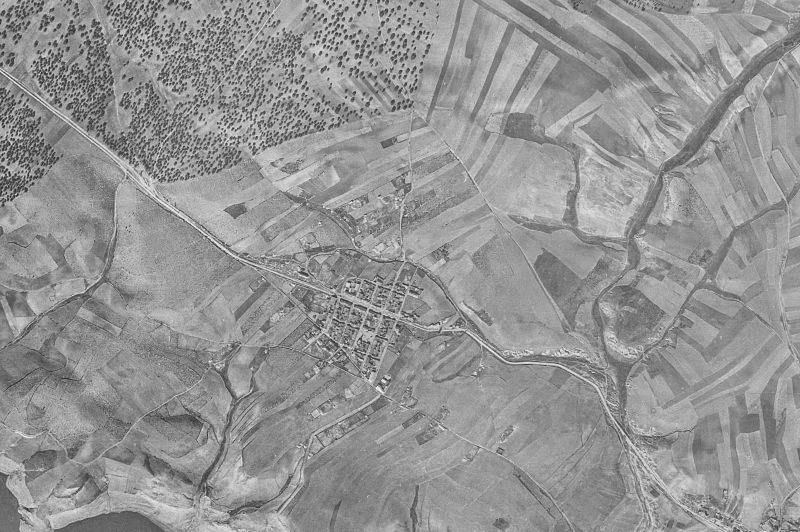 Ortofoto de 1956-1957 del núcleo de Palacios del Pan