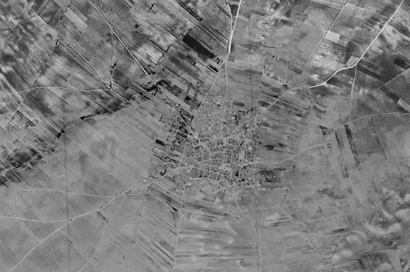 Ortofoto de 1956-1957 del núcleo de El Pego