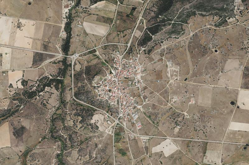 Ortofoto actual del núcleo de Peñausende