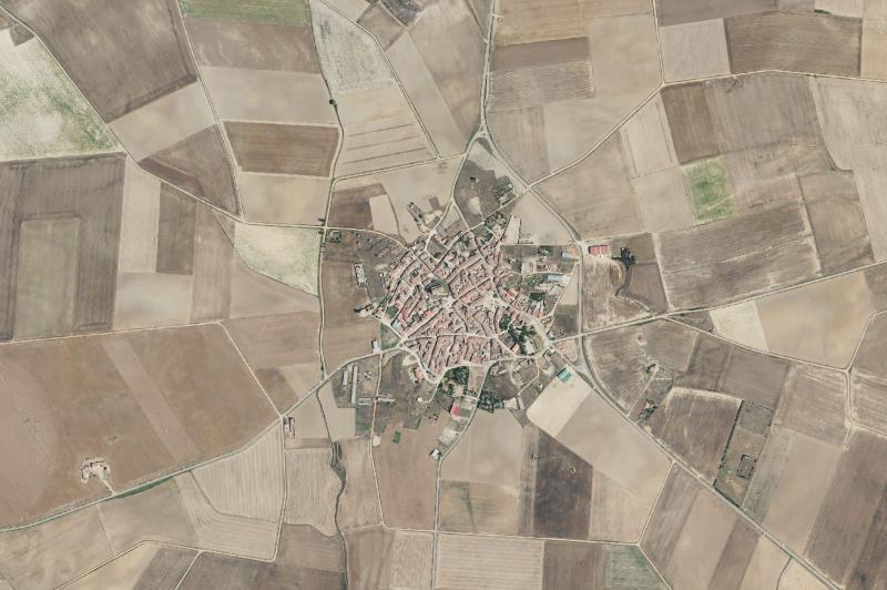 Ortofoto actual del núcleo de Pinilla de Toro