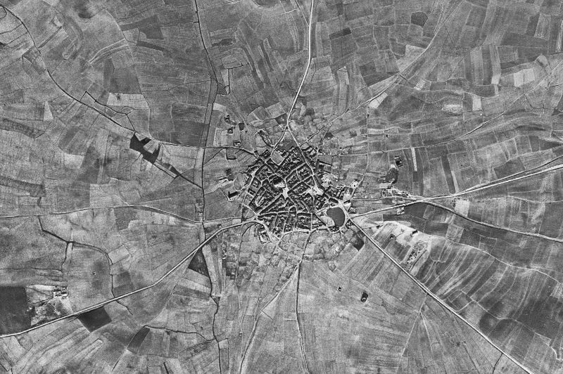 Ortofoto de 1956-1957 del núcleo de Pinilla de Toro