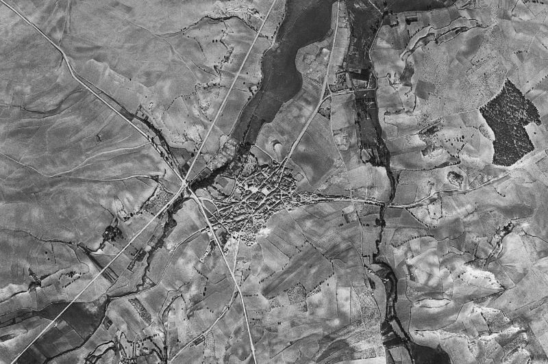 Ortofoto de 1956-1957 del núcleo de El Piñero